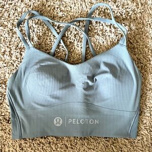 lululemon athletica Peloton Like a Cloud Ribbed Longline Bra B/C cup